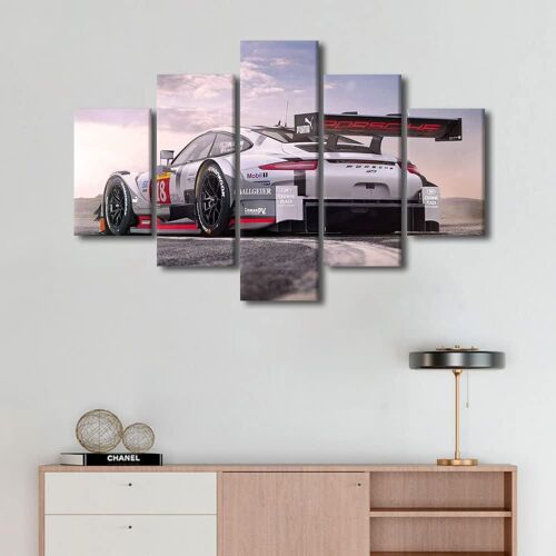 Images de voiture de course pour salon, voiture de sport, CanvaWall, décoration de maison, super voiture moderne, bureau, art mural de voiture hybride pour maison, chambr 150 x 80 cm. (sans cadre)