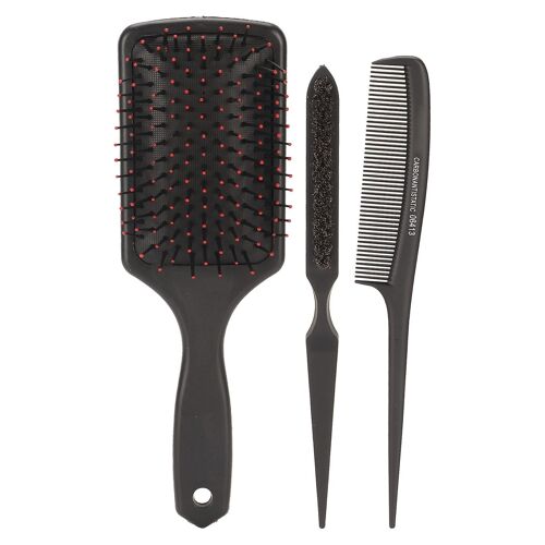 3pcs Peigne À Cheveux Set Tail Comb Paddle Peigne À Cheveux Brosse À Cheveux Outils De Coiffage Démêlant Facile