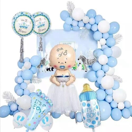 Kit de ballons décoratif en latex réutilisable Set pour la fête d'anniversaire de la douche de bébé