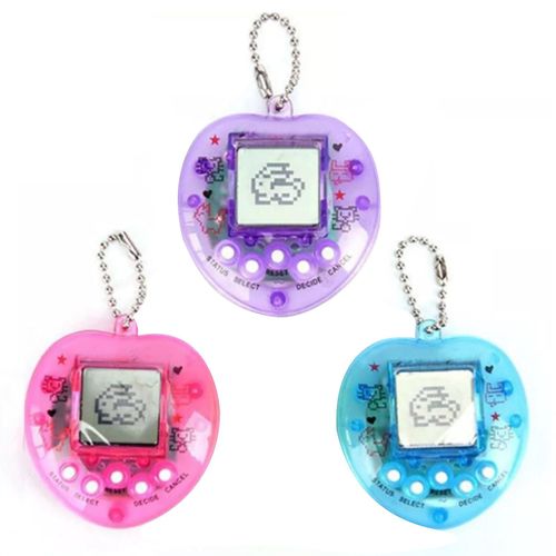 Pet Digital Toy Mini Heart Shape Handheld Game Machine Electronic Digital Virtual Pets