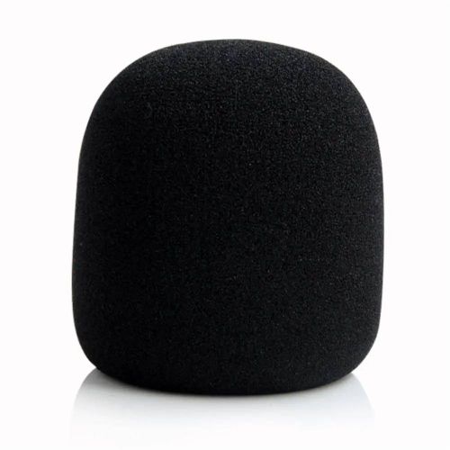 Juste en mousse pour micro optique, pare-brise de microphone noir, housses de micro en mousse, filtre anti-pop pour téléchargements en studio, karaoké DJ, 10 couleurs, 7x3.5cm-Black