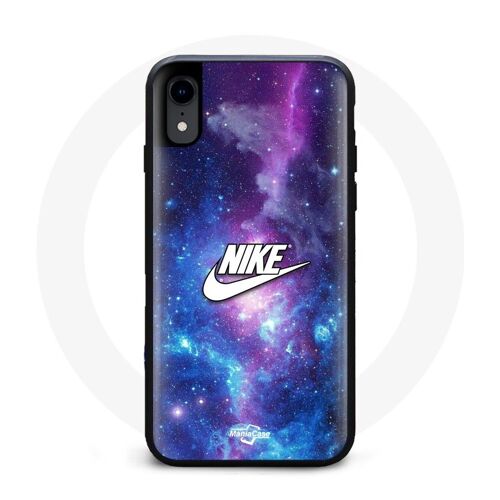 Coque Pour Iphone X Nike Logo Blanc Espace Coloré