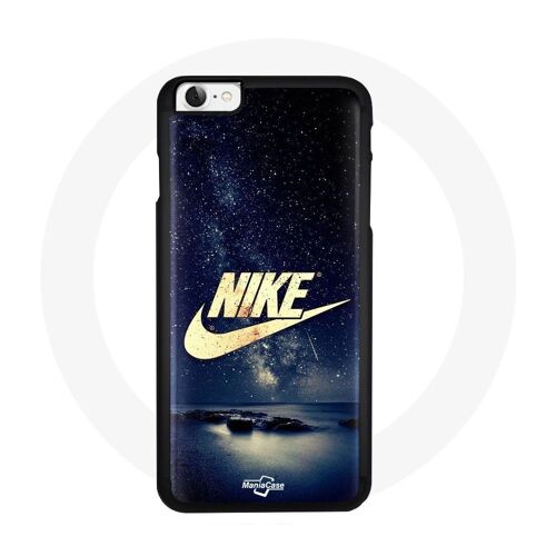 Coque Pour Iphone Se 2020 Nike Logo Doré Nuit Étoilée