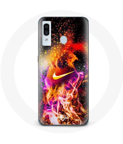 Coque Pour Samsung Galaxy A30 Nike Peinture Colorée
