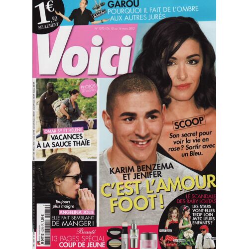 Voici / 10-03-2012 N°1270 : Jenifer / Karim Benzema (2p) - Prince Harry (1,5p) - Garou (2p)