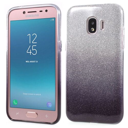 Coque souple Galaxy J2 pro 2018 paillettes grises