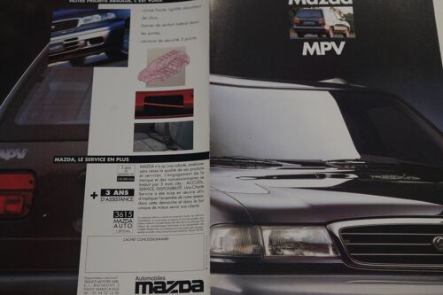 Mazd Mpv Documentation Publicitaire Automobile