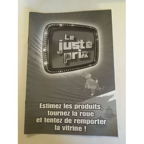 Notice Pour Le Jeu Le Juste Prix Tf1 Dujardin 2010