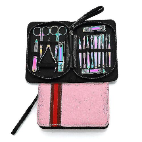 Color Nail Clippers 16 Piece Set Manucure Tools Anti Splash Nail Clipper Manucure Set Sac À Main