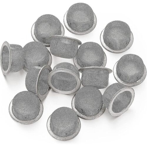 15pcs 0.5 pouces Premium Diamètre écran en acier inoxydable avec boîte de stockage