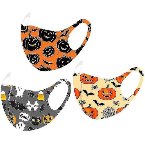 Halloween Happy Pumpkin Scary Face Reuse Tissu lavable-6 Pièce
