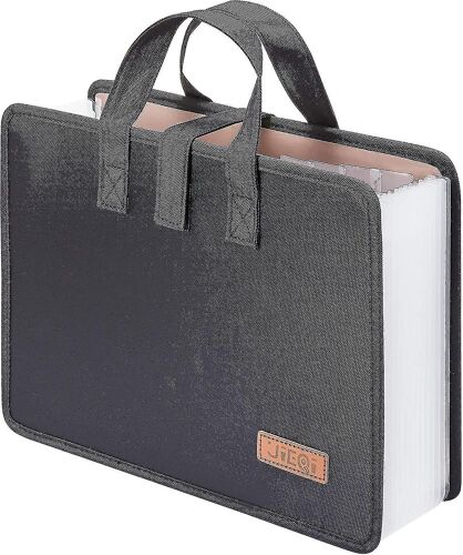 Organisateurs de fichiers / Dossier organisateur de documents, avec 13 poches expansion des dossiers de classement avec poignée Boîtes de classement de taille A4, dossiers d'accordéon pour papier de f