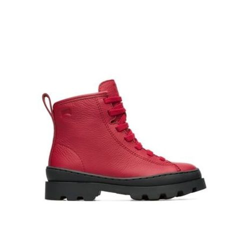 Camper Bottines Fille Brutus Rouge
