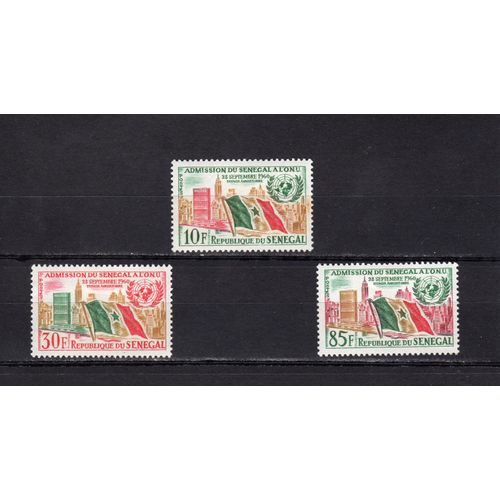 Timbres-Poste Du Sénégal (Anniversaire De L¿Admission Du Sénégal Aux Nations Unies)