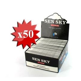 50 Carnets De Feuilles À Rouler Slim Sen Sky