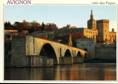 Carte Postale D' Avignon (Vaucluse) Le Pont Saint-Bénézet Et Le Palais Des Papes (Réf.2368)