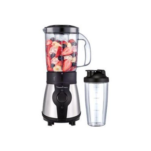 Moulinex Blend&Go LM1B1D10 - Bol mixeur blender - 1.3 litres - 300 Watt - noir/gris foncé