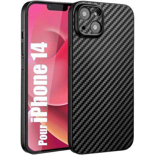 Coque Silicone Pour Iphone 14 Anti-Rayures Antiderapant - Noir