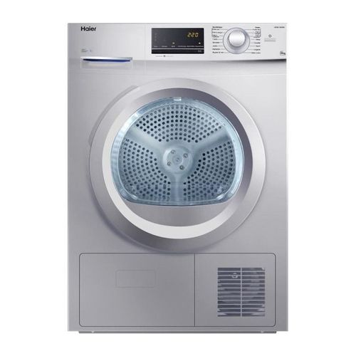 Haier HD80-B636S - Sèche-linge - indépendant - largeur : 59.5 cm - profondeur : 65 cm - hauteur : 84.5 cm - chargement frontal - argent