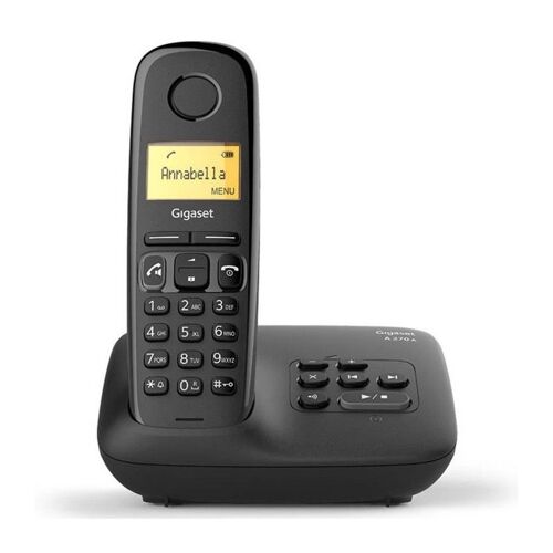 Gigaset A270A - Téléphone sans fil - système de répondeur avec ID d'appelant - DECT\GAP - noir