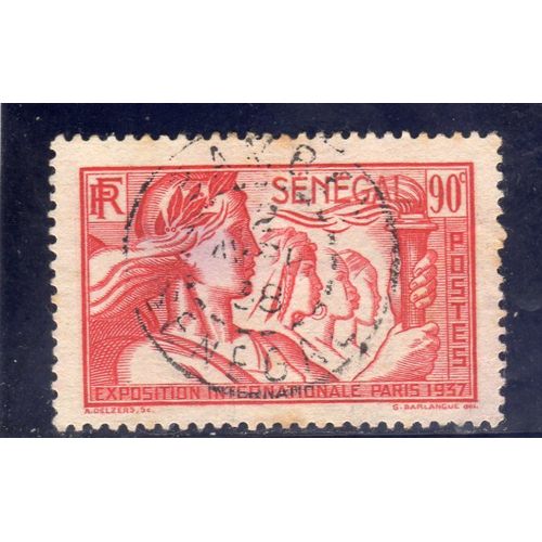 Timbre-Poste Du Sénégal (Exposition Internationale De Paris)