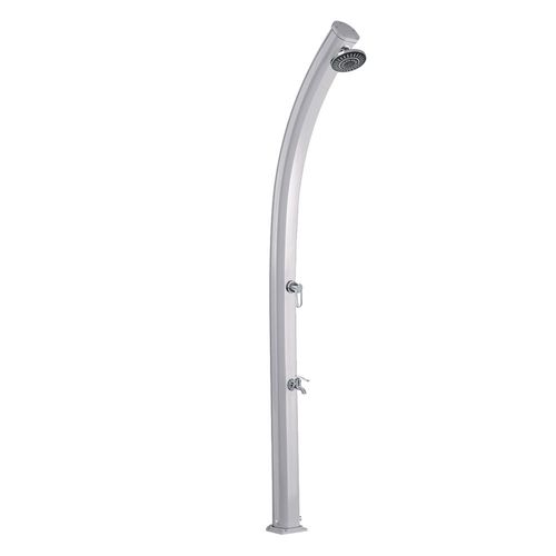 Douche solaire so jolly gris métallisé 25l + rince pieds