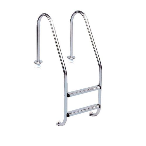 Echelle inox 2 marches pour piscine béton