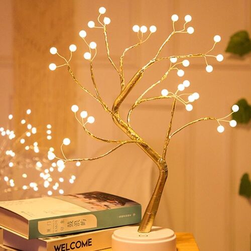 Mini guirlande lumineuse LED en fil de cuivre, sapin de noël scintillant, luminaire décoratif d'intérieur, idéal pour les vacances ou la chambre d'un enfant