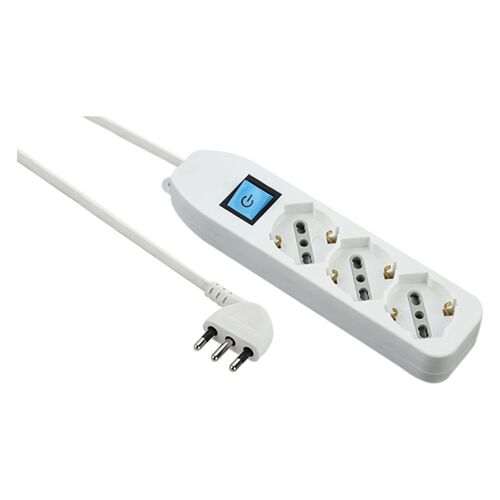 MULTI PRISE AVEC INTERRUPTEUR 3 places (schuko+10/16A) - art.62068