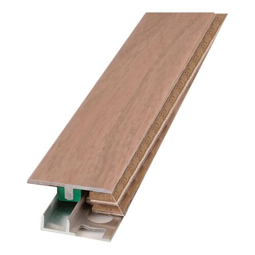 2 X PROFIL PLAT AVEC BASE POUR STRATIFIe ET PARQUET Un revêtement en chêne fonce