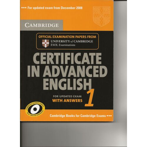 Certificate In Advanced English