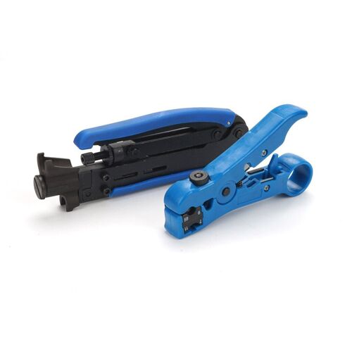 Dénudeur de câble Coaxial Portable, 2 pièces, outil de dénudage de fil, tête F, paire torsadée