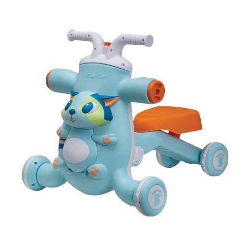 Trotteur Bébé Pliable Réglable Avec Volant Interactif Et Siège Rembourré