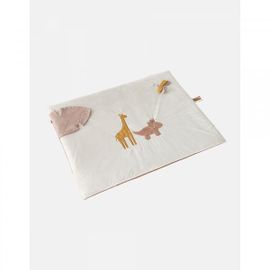 Tapis De Jeu Et De Parc En Veloudoux Écru 75 X 95 Cm Popsie Gigi Et Louli