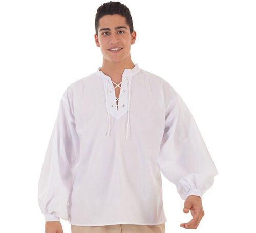 Chemise Médiévale Blanche Pour Homme