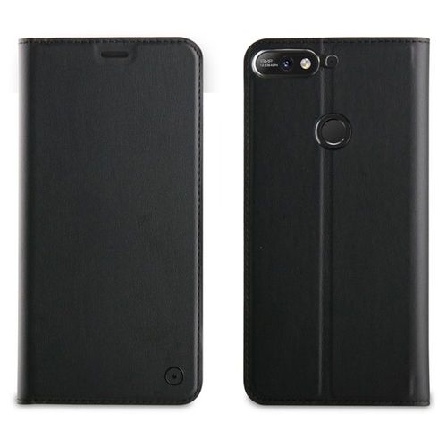 Etui Muvit Folio Noir Rabat Latéral Pour Huawei Y7-2018