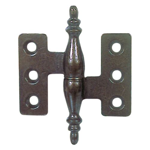 1 X CHARNIERE BAROQUE mm.40x40 - 2 piEces A droite bronzee