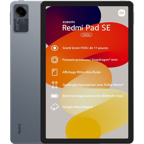 Xiaomi PAD SE 11" 8 / 256 Go Gris