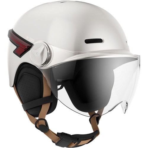 Casque Vélo Et Trottinette Avec Led Casr Glow Crème Taille M