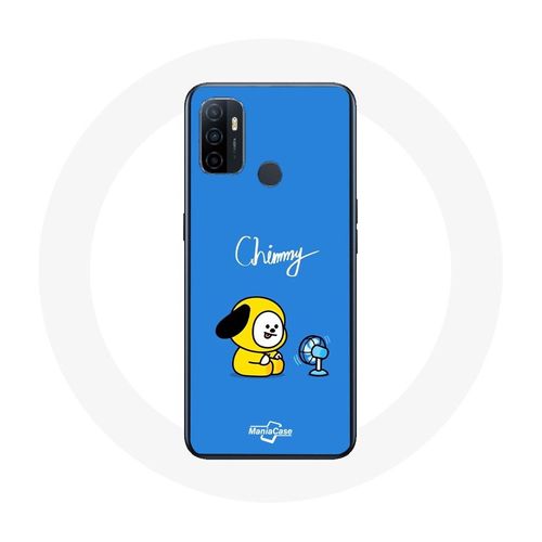 Coque Pour Oppo A53 Bangtan Bts Bt21 Chimmy Jimin Fond Bleu