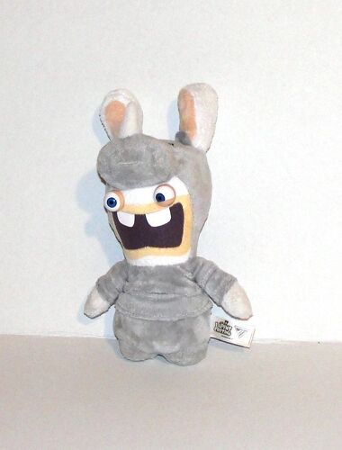 Peluche Lapin Cretin Sonore Deguisé En Rhinoceros Doudou Lapin 21 Cm