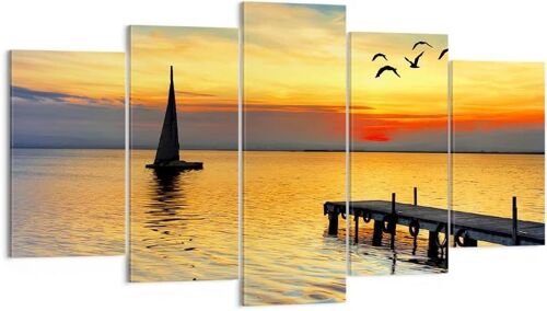 Deco Cadre Décoration Salon Plage paysage 200 x 100 cm. (sans cadre)