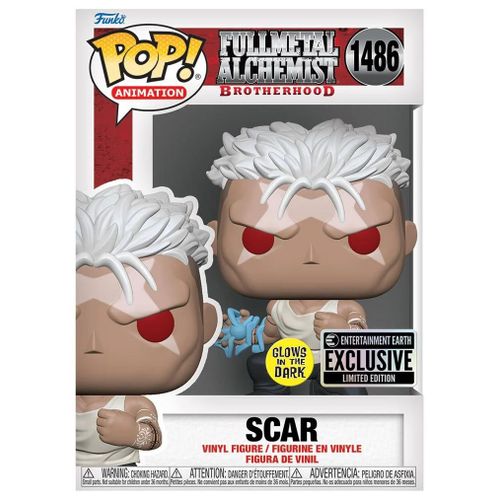 Figurine Funko Pop - Fullmetal Alchemist: Brotherhood (Fma) N°1486 - Scar - Glow In The Dark (74394)