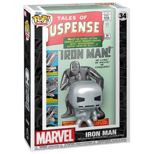 Figurine Funko Pop - Marvel Comics N°34 - Iron Man - Comic Cover (72504)