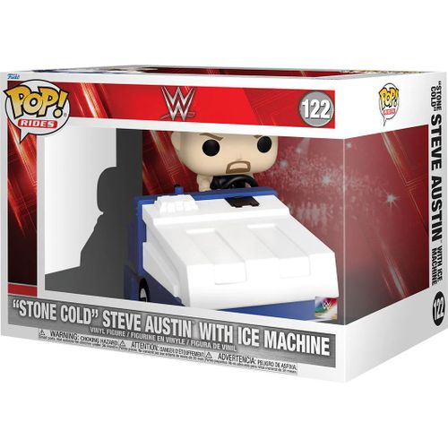 Figurine Funko Pop - Wwe N°122 - Stone Gold Steve Austin Avec Surfaceuse (72621)