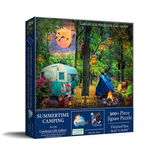 Puzzle Pièces Xxl - Campement D'été - Puzzle 500 Pièces