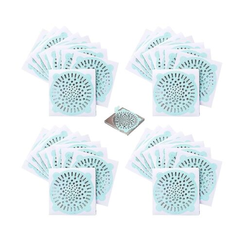 40 pièces Douche Filtre à cheveux Attrape-cheveux Évier de douche Filtre de drainage de sol