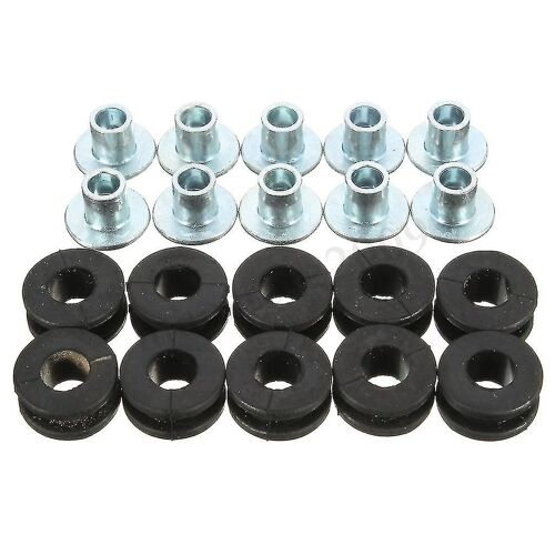 20pcs Moto M6 Oeillets En Caoutchouc Ensemble Carénage Capot Pièces Tampon Rondelle Coussin De Soulagement De Pression Universel Pour La Plupart Des Motos