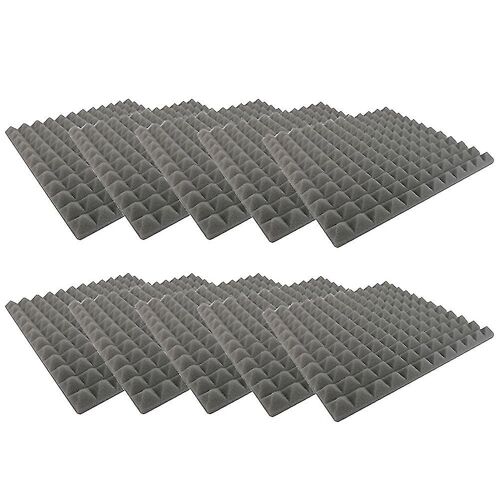 Panneau de traitement d'absorption acoustique en mousse acoustique Studio 10pcs