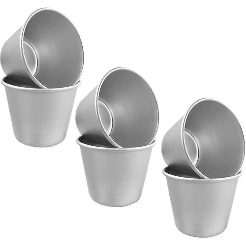 Mini Moule À Pudding, 6 Pièces Moule À Gâteau Réutilisable Antiadhésif Moules En Papier De Cuisson Diy Cake Molds Faciles À Nettoyer Pour Les Tartes Au Pudding